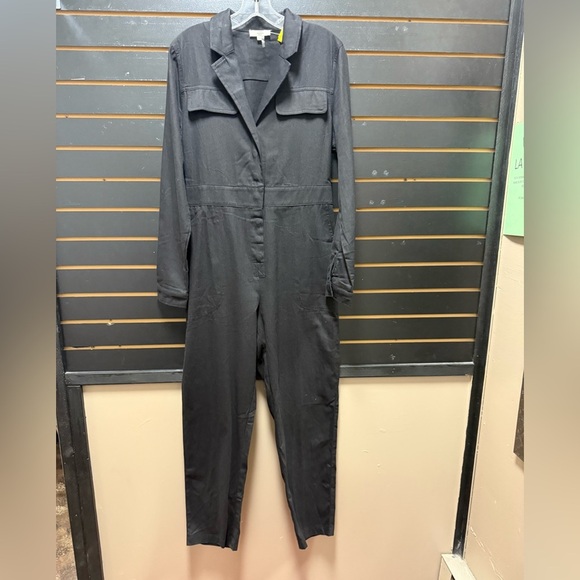 Entro Black Long Sleeve Utility Jumpsuit – Women’s Large - Picture 1 of 4